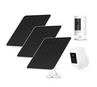 Panneau Solaire pour Caméra Ring, 5W Solaire pour Caméra pour Ring Stick Up Cam/Pro Batterie, Spotlight Cam/Plus/Pro, Wyze Batterie Pro, Chargeur Solaire pour Caméra avec 9.8ft Cable, 3 Pack