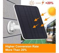 Panneau Solaire pour Camera Surveillance WiFi Exterieure sans Fil Batterie Solaire,pour Arlo Pro 4,Arlo Pro 5S,Pro 3,Ultra 2