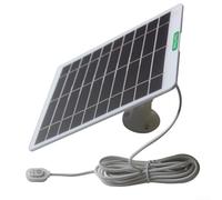 Panneau solaire pour caméras Arlo 5 W - Chargeur monocristallin haute efficacité pour projecteur Ultra pour Pro 5S 4 3 - Étanche IP65 - Câble de 3 m - 220 x 180 mm (blanc)