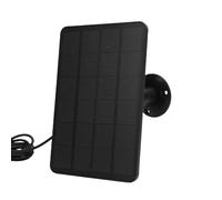 Panneau Solaire pour Sonnette, Chargeur de Caméra à Panneau Solaire 10 W Compatible avec la Sonnette Vidéo Battery 2/3/3+/4+, pour Nest (CSP4W-O-B)