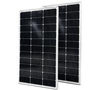 Panneau solaire, puissance de 100W, haute efficacité, verre, modèle 100W, quantité : 2