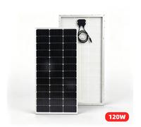 Panneau solaire rigide 120W vendu à l’unité panneau photovoltaïque extérieur