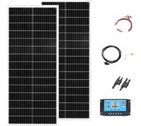 Panneau solaire rigide, 200W de puissance maximale, 24% d'efficacité cellulaire, silicium monocristallin, 12v24v200w Kit