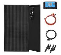 Panneau solaire rigide de 120W - Silicium monocristallin - Dimensions : 1045 x 550 x 25 mm - Compatible avec les systèmes 12V et 24V