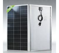 Panneau solaire rigide en verre 100W, étanche, haute conversion, performance durable, modèle PV portable 18V pour la maison, le camping, les camping-cars 2pcs 100w panel