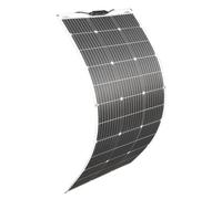 Panneau Solaire Souple 100W 18V Module Solaire Flexible, chargeur Solaire Monocristallin pour Système hors réseau/système insulaire/centrale électrique portable/batterie/bateau/voiture/toit/camping