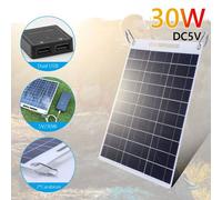 Panneau Solaire Usb 5v 30w, Haute Puissance, Étanche, Extérieur, Randonnée Camping, Cellules Portables, Batterie, Chargeur Solaire Pour Téléphone