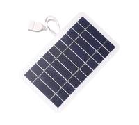 Panneau solaire USB, banque d'énergie portable, 18 x 9 x 3 cm, chargeur d'alimentation mobile, station d'énergie solaire, conversion de , pour téléphone portable, camping, randonnée