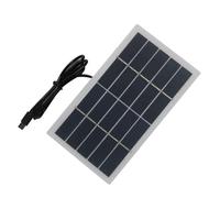 Panneau solaire USB-C 2 W 5 V 400 mA polycristallin pour chargeur 173 × 99 | Panneau solaire polycristallin compact de 60 g avec sortie de type C pour charger les téléphones et les lampes de poche via