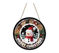 Panneau Suspendu Noël LED 30cm Acrylique Coloré Let It Snow | Convient pour intérieur et extérieur pour hd Corde et crochet inclus pour suspension rapide
