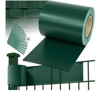 PANNEAU - TECTAKE - Brise Vue Brise Vent Film Anti Regards PVC en Rouleau de 35 m x 19 cm pour Clôture + Fixations - Vert