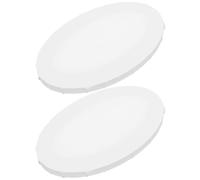 Panneau Toile Ovale Blanc 2 Pièces pour Peinture Acrylique