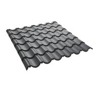 Panneau tuile facile 1030 X 950 MM en acier galvanisé laqué mat - L: 1030 mm - l: 950 mm - Gris anthracite mat