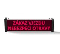 Panneau unilatéral SVN 722 LED Interdiction d'entrée, Danger d'empoisonnement
