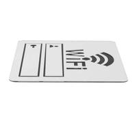 Panneau Wi-fi en Acrylique Miroir Argenté pour Porte, Boutique | Signalétique Réseau sans Fil, Lecture Claire des Identifiants, Pose Rapide sans Outil, pour Hall Commercial
