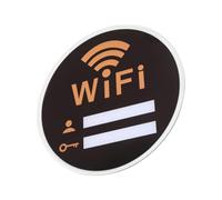 Panneau Wifi en Acrylique Autocollant pour Maison et Bureau Noir | Affiche Réseau et Mot de Passe, Adhésif Puissant, Format Mural, pour Maison, Bureau, Hôtel, Noir