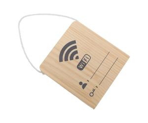 Panneau Wifi en Bois pour Mot de Passe Invité, Café Bar | Décor , Affiche Clairement les Données Réseau, Léger et Facile à Déplacer, pour Entreprise