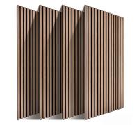 Panneaux acoustiques Relaxdays - kit 120×60 cm, coloris au choix | isolation phonique, revêtement mural, placage chêne
