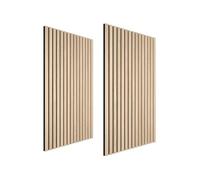 Panneaux acoustiques Sonic Wall II chêne clair 110x50cm MDF placage bois véritable absorption phonique décoration murale insonorisant