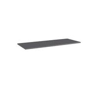 vidaXL Panneaux bibliothèque 4pcs Gris brillant 100x40x1,5cm Aggloméré Gris G