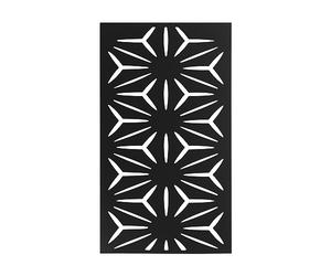 Panneaux brise-vue décoratifs - Pour l'extérieur et l'intérieur - Mur - 60 x 117 cm - Séparateur de pièce creux en métal - Brise-vue décoratif (1, motif A)