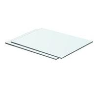 vidaXL Panneaux d'étagère en verre transparent 40 x 25 cm – 2 pcs