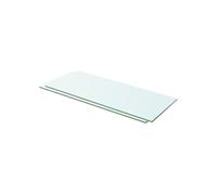 vidaXL 2X Panneaux d'Etagère Panneau de Rechange de Armoire Paroi à Lattes Salle d'Exposition Maison Magasin Durable Verre Transparent 60x20 cm