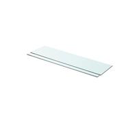 Panneaux d étagère 2 pcs Verre Transparent 80 x 20 cm