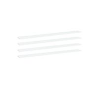 Panneaux de bibliothèque 4 pcs Blanc 100x10x1,5 cm Aggloméré