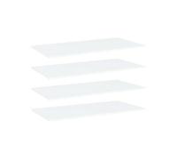 Panneaux de bibliothèque 4 pcs Blanc 80x20x1,5 cm Aggloméré
