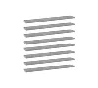 Panneaux de bibliothèque 8 pcs Gris béton 60x10x1,5cm Aggloméré