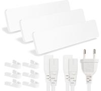 Panneaux de chauffage infrarouge Ikodm 3, 50 W, indice de protection IP44, avec 2 câbles de connexion, couleur blanche