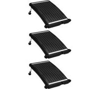 vidaXL Panneaux solaires chauffants courbes pour piscine 3 pcs. 72,5x46 cm