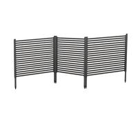 Panneaux de clôture d'intimité pour extérieur, 270 x 124 cm, 3 Panneaux Anti-creusement, barrière décorative de Jardin, Panneaux de clôture pour climatiseur, clôture d'équipement de Piscine, écran de