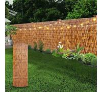Panneaux De Clôture En Roseaux Brise Vue Bois Clôture Jardin Exterieur 1.5x2 1x4 1.8x10 0.5x3 1.2x4 1.6x8m pour Balcon Protection De La Vie Privée Décoratives avec 100 Attaches Facile à Installer