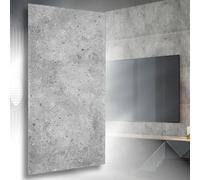 Panneaux de plafond/muraux, XL, décoration en polystyrène, imitation béton, revêtement mural et de plafond, épaisseur 3 mm, 100 x 50 cm, 40 pièces (20 m²)