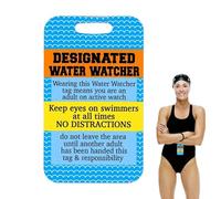 Panneaux de règles de piscine en plein air | Badge de sécurité de piscine en acrylique pour | Observateur d'eau désigné, panneaux de rappel de sécurité créatifs, accessoires de pour la sécurit