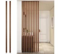 Panneaux de séparation de pièce en bois du sol au plafond pour bureau, escalier, loft et porche - 2 pièces 205 cm / 80.7in/80,7 po/2 m - Cloison décorative élégante