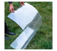 Panneaux de toit en polycarbonate avec protection UV - Feuille transparente flexible pour jardin, terrasse (0,6 x 4 m) - Solution durable de pare-soleil d'extérieur