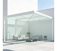 Panneaux de Toiture en Polycarbonate 120 x 2500 cm Aux Intempéries Plaque de Toiture Facile à Couper pour Serre Pergola Carport Terrasse et Protection Extérieure, 1.2mm