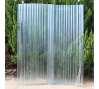 Panneaux de toiture en polycarbonate, tôles ondulées raccordables | Rouleau de plastique pour serre, pour auvent de terrasse ou d'abri de voiture, facile à découper(0.9x1m(2mm),10pcs)