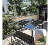 panneaux de toiture, Feuilles de protection solaire 2 mm for serres, abris jardin, toits et voiture, robustes durables(Marrón,3.3 x 9.8ft)