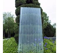 Panneaux de Toiture Transparente,Panneau Anti-Pluie Isolant,Feuille de Toit Sunshine de 1,2mm épaisseur,Plaque ondulées en FRP,Tôle de Revêtement,pour Hangar de Garage (0.9x1.2m/35x47in)