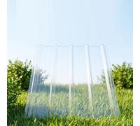 Panneaux de Toiture Transparente,Plaque Ondulées,Tôle de Revêtement Mural (7 Pcs,0.9x1.3m)