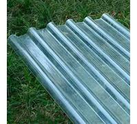 Panneaux de Toiture Transparents en Fibre de Verre Résistante Aux Chocs, Protection UV,Pluie et Neige,Panneaux d'Éclairage Naturel avec Accessoires,Installation Facile (0.9x1.1m,2 Pcs)