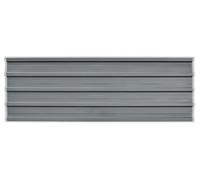 Panneaux de toiture vidaXL, 12 pièces, gris, 129 x 45 cm, acier galvanisé