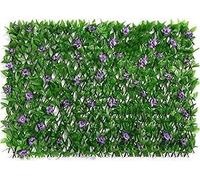 Panneaux de treillis jardin en expansion Clôture extensible criblant le lierre artificiel, toile fond décorative verdure d'écran confidentialité fausses feuilles for arrière-cour, balcon