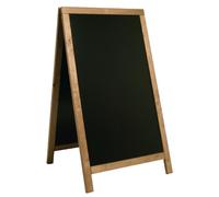 Panneaux de trottoir cadre teck Securit - Mélamine 870 x 580 mm