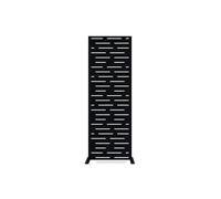 Panneaux décoratifs acier noirs - CASANOOV - Lot de 3 - ARLBERG - 160 x 60 cm - Lignes graphiques sur tout le panneau