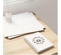 Panneaux décoratifs en bois - vidaXL - 50 pièces - 30x30x0,27 cm - Blanc - Bois d'ingénierie - Facile à couper